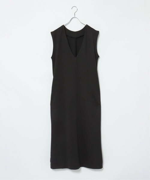 notch.（ノッチ）の「ポンチＶネックワンピース（ワンピース・レディース・ブラック/オフホワイト・TM/M）」の4枚目の写真
