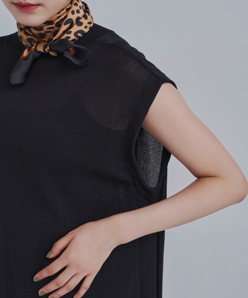 CLEARIMPRESSION （クリアインプレッション）の「【セットアップ対応】総針ニットワンピース（ワンピース・レディース・ブラック/キャメル・FREE）」の12枚目の写真