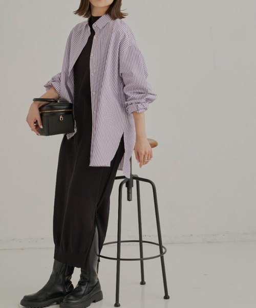 CLEARIMPRESSION （クリアインプレッション）の「【セットアップ対応】総針ニットワンピース（ワンピース・レディース・ブラック/キャメル・FREE）」の13枚目の写真