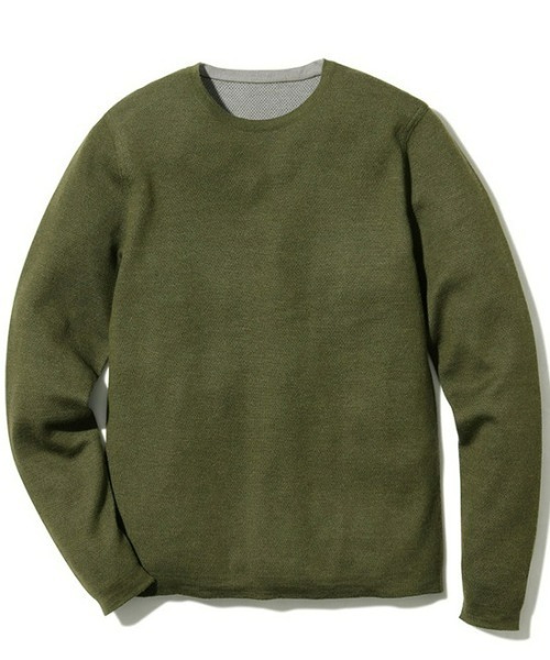 Snow Peak（スノーピーク）の「Crew Neck Base Layer（ニット/セーター・メンズ・ブラック/カーキ/ブラウン/グレー・SMALL/X-SMALL/X-LARGE/LARGE）」の4枚目の写真