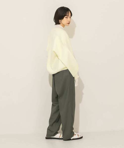 KBF（ケイビーエフ）の「フラットパターンニット（ニット/セーター・レディース・イエロー系その他/グリーン/グレー・ONE）」の4枚目の写真