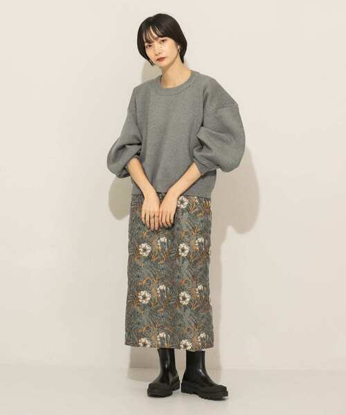 KBF（ケイビーエフ）の「フラットパターンニット（ニット/セーター・レディース・イエロー系その他/グリーン/グレー・ONE）」の14枚目の写真