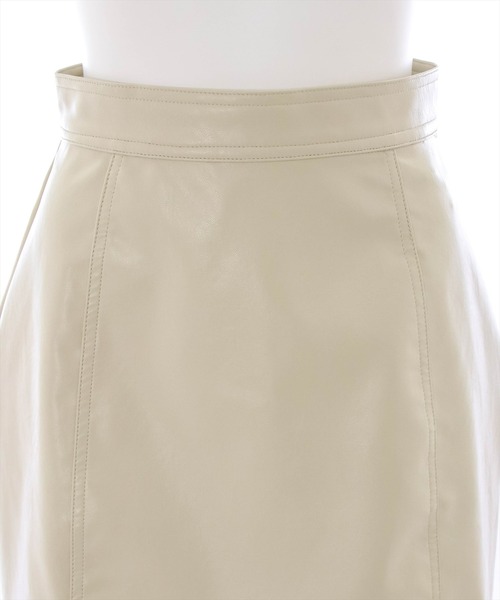 clear（クリア）の「合皮ミニスカート（スカート・レディース・ブラック/アイボリー・S/M）」の7枚目の写真