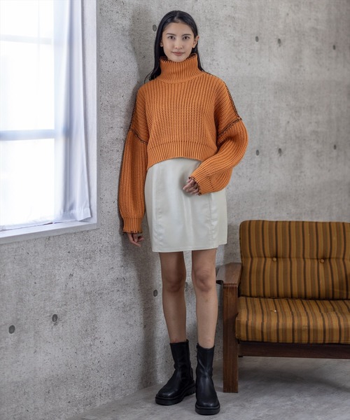 clear（クリア）の「合皮ミニスカート（スカート・レディース・ブラック/アイボリー・S/M）」の16枚目の写真