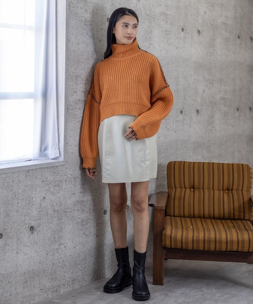 clear（クリア）の「合皮ミニスカート（スカート・レディース・ブラック/アイボリー・S/M）」の17枚目の写真