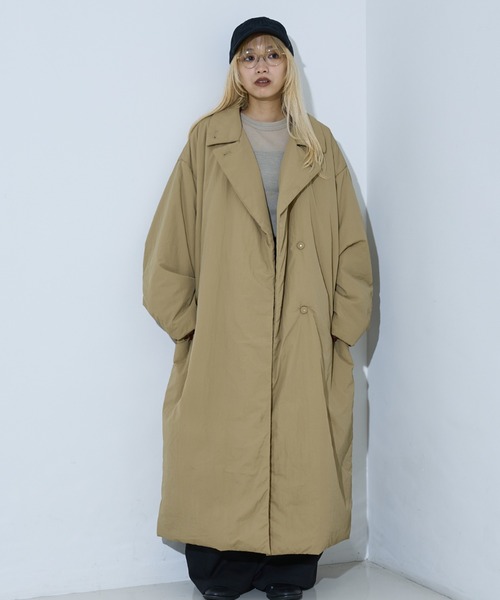 NOMINE 3WAY カラー中綿コート NOMINE｜3WAYカラー中綿ロングコート【予約】 | Rakuten Fashion