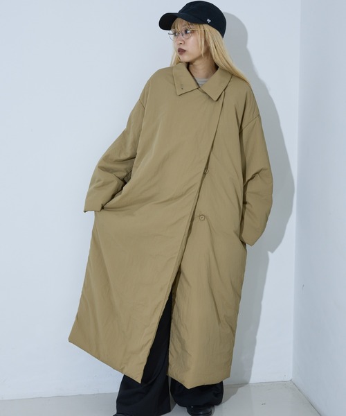 キルティング フェイクダウン ロング コート le reve vaniller 全3色