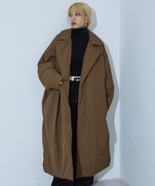 3WAYカラー中綿ロングコート（ダウンジャケット/コート