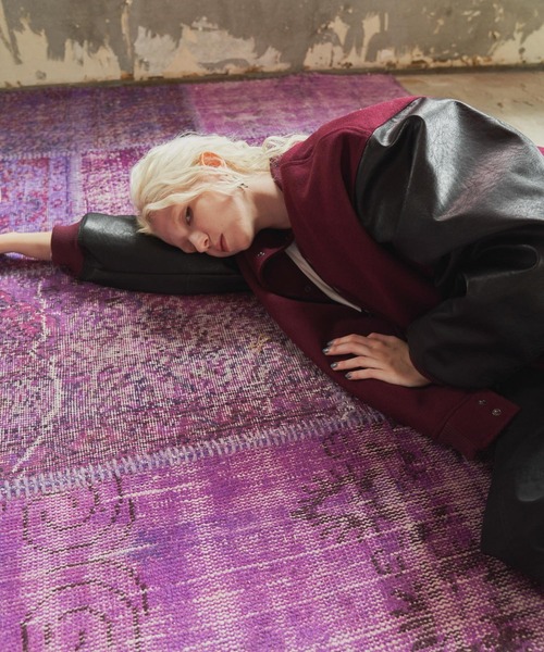 AIVER（アイバー）の「AIVER　ソリッドビッグスタジャン（スタジャン・メンズ・ライトブルー/ボルドー/ダークブラック・SMALL/MEDIUM/LARGE）」の7枚目の写真