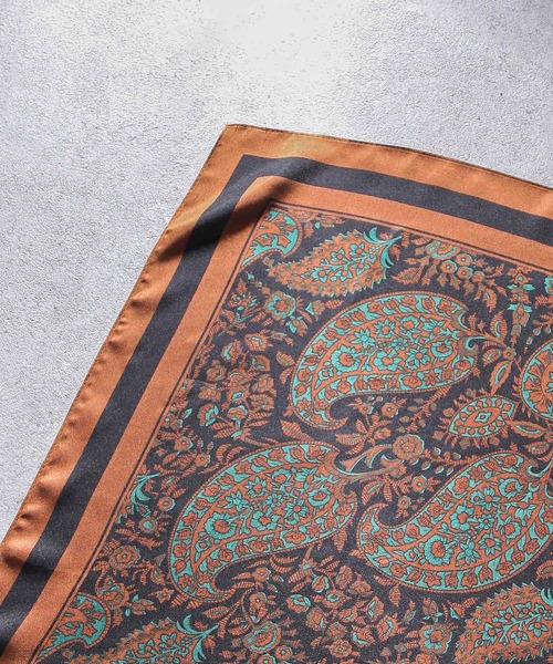 NILWAY（ニルウェイ）の「アソート総柄スカーフ（バンダナ/スカーフ・メンズ・ネイビー系/ブラウン系/ベージュ系/グリーン系・FREE）」の5枚目の写真