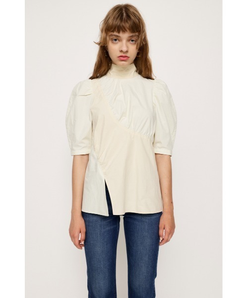 SUKALA アシンメトリーギャザートップス　スモークグリーン S SLY（スライ）の「ASYMMETRY GATHER TIE TOPS アシンメトリー