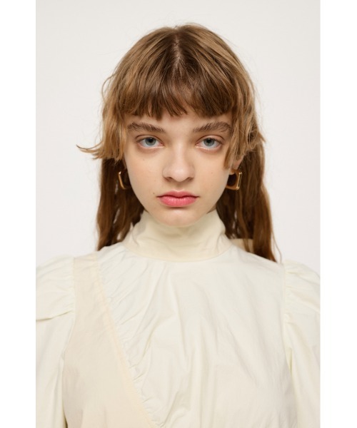 SLY(スライ)の「ASYMMETRY GATHER TIE TOPS アシンメトリー ギャザータイ トップス(シャツ/ブラウス・レディース・ホワイト/ダークグリーン・FREE)」の8枚目の写真