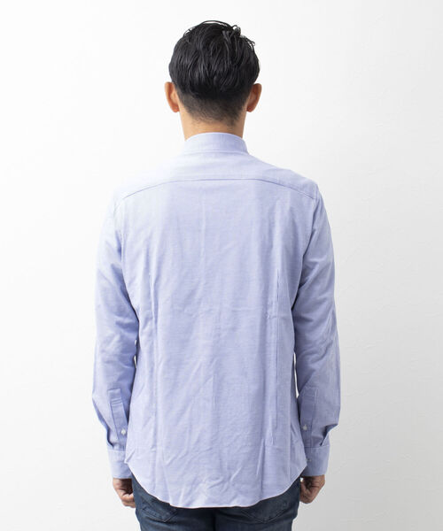 Stutostein Nolley's(シュテットシュタインノーリーズ)の「セミワイドニットストレッチシャツ(シャツ/ブラウス・メンズ・ホワイト/ブルー/ライトブルー・L/XL/S/M)」の20枚目の写真