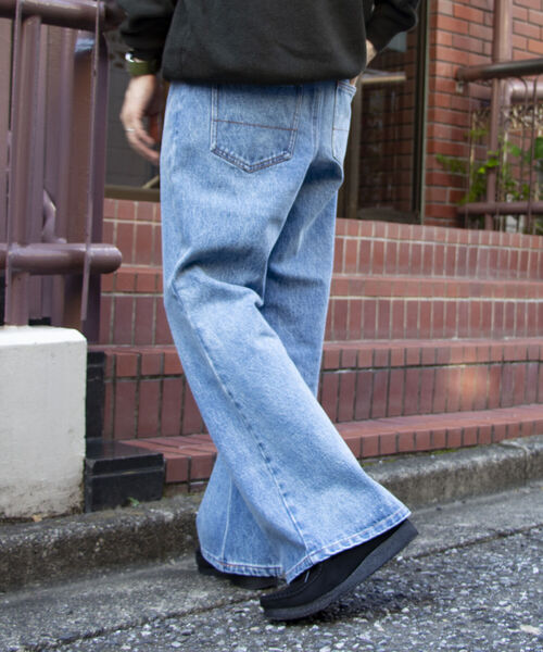 GLOSTER（グロスター）の「【GLOSTER/グロスター】フレアデニム ジーンズ ブーツカット ベルボトム フレアパンツ（デニムパンツ・メンズ・ブラック系その他2/ブラック系その他/インディゴブルー・L/M）」の11枚目の写真