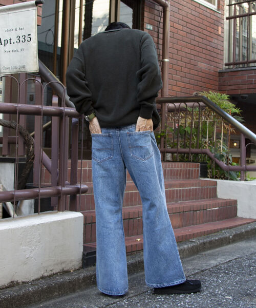 GLOSTER（グロスター）の「【GLOSTER/グロスター】フレアデニム ジーンズ ブーツカット ベルボトム フレアパンツ（デニムパンツ・メンズ・ブラック系その他2/ブラック系その他/インディゴブルー・L/M）」の17枚目の写真