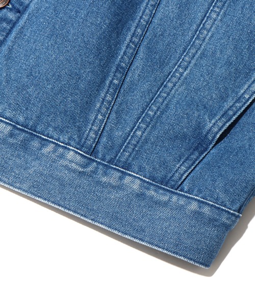 atmos pink(アトモスピンク)の「atmos pink MA-1 デニムジャケット / アトモスピンク エムエーワン デニムジャケット(MA-1・レディース・ブルー/ブラック・M/L)」の8枚目の写真