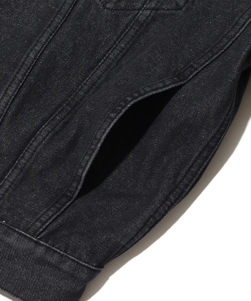 atmos pink(アトモスピンク)の「atmos pink MA-1 デニムジャケット / アトモスピンク エムエーワン デニムジャケット(MA-1・レディース・ブルー/ブラック・M/L)」の13枚目の写真