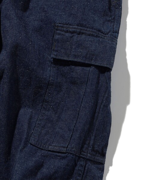 orSlow(オアスロウ)の「orSlow/オアスロウ US ARMY デニムカーゴパンツ(カーゴパンツ・メンズ・ネイビー・2/3/1)」の4枚目の写真