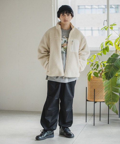 RAGEBLUE（レイジブルー）の「スノールーズワイドパンツ（カーゴパンツ・メンズ・オフホワイト/ライトブラウン/グリーン/ブラック・LARGE/MEDIUM）」の8枚目の写真