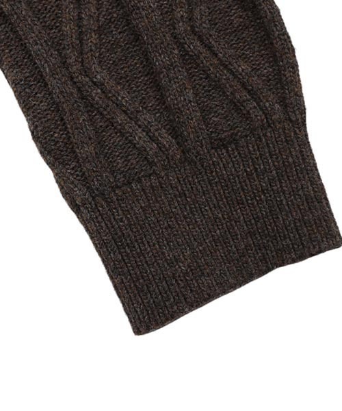 ASCLO（エジュクロ）の「ASCLO [ASCLO MADE]Fisherman Air Wool Crop Cardigan（カーディガン/ボレロ・メンズ・ブラウン/ベージュ・FREE）」の18枚目の写真