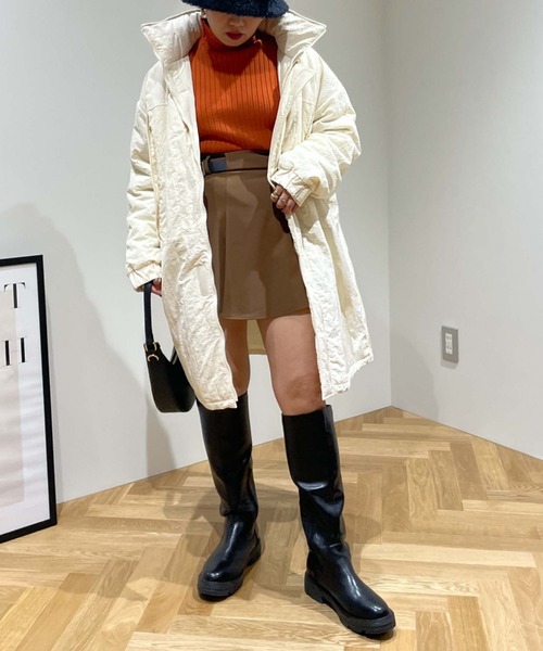 archives（アルシーヴ）の「【Limited item】MONSTER COAT（ダウンジャケット/コート・レディース・アイボリー/ブラック・MEDIUM）」の4枚目の写真