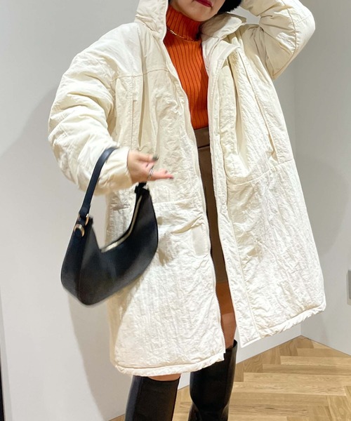 archives（アルシーヴ）の「【Limited item】MONSTER COAT（ダウンジャケット/コート・レディース・アイボリー/ブラック・MEDIUM）」の12枚目の写真