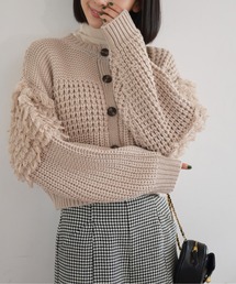 FREE'S MART | ◆編地ミックスショート丈ニットカーディガン(カーディガン/ボレロ)