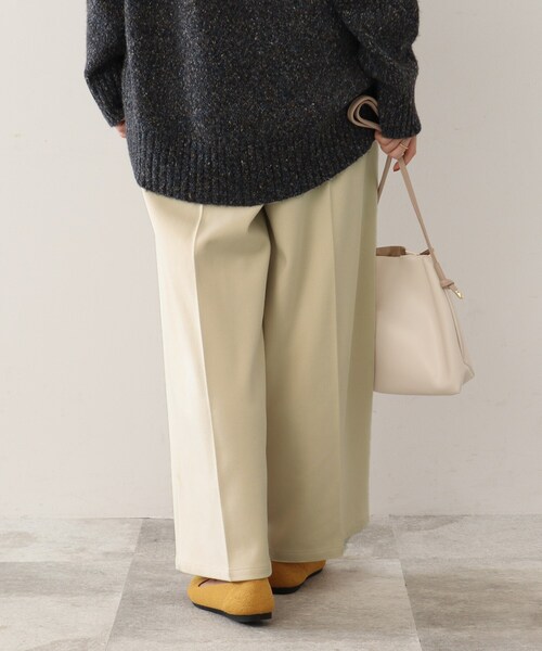 DRESKIP（ドレスキップ）の「◆【きっと虜になる】両面起毛であったか！ 滑らかタッチ ワイドパンツ（その他パンツ・レディース・ダークグリーン/ライトベージュ/サンドベージュ/ブラック・04/03/02）」の22枚目の写真