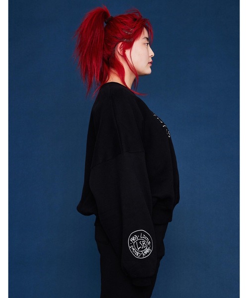 Little sunny bite（リトルサニーバイト）の「STRANGER THINGS × little sunny bite Sweat top（スウェット・レディース・クリーム/ブラック/ピンク・SMALL/MEDIUM）」の6枚目の写真