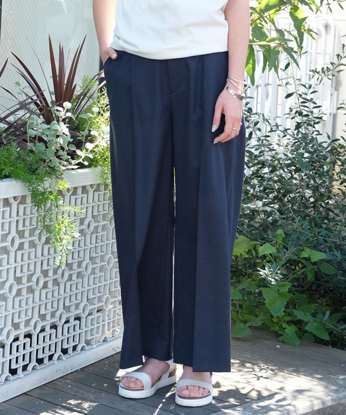 Another Edition（アナザーエディション）の「テンセルレーヨンワイドパンツ/AEBC T/R WIDE PT◆（その他パンツ・レディース・ライトブルー/ブラック/ナチュラル・MEDIUM/SMALL）」の2枚目の写真