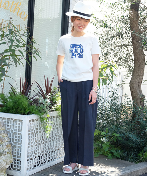 Another Edition（アナザーエディション）の「テンセルレーヨンワイドパンツ/AEBC T/R WIDE PT◆（その他パンツ・レディース・ライトブルー/ブラック/ナチュラル・MEDIUM/SMALL）」の5枚目の写真