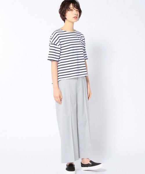 Another Edition（アナザーエディション）の「テンセルレーヨンワイドパンツ/AEBC T/R WIDE PT◆（その他パンツ・レディース・ライトブルー/ブラック/ナチュラル・MEDIUM/SMALL）」の15枚目の写真