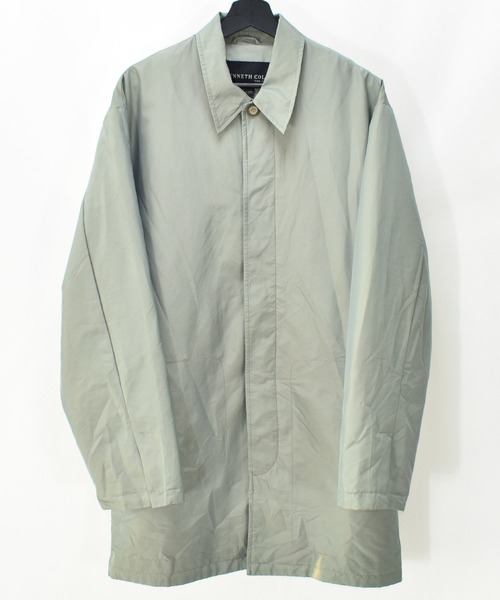 VINTAGE(ヴィンテージ)の「【ヴィンテージ古着】90~00s KENNETH COLE 裏地付き タマムシ ステンカラーコート(ステンカラーコート・メンズ・グリーン・MEDIUM)」の1枚目の写真