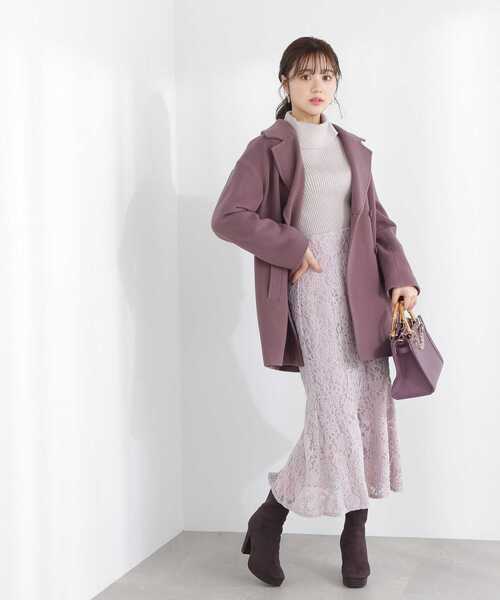 PROPORTION BODY DRESSING（プロポーションボディドレッシング）の「タートルネックボリュームスリーブニット/1213170210（ニット/セーター・レディース・カーキ/パープル/ベージュ・SMALL/MEDIUM）」の21枚目の写真