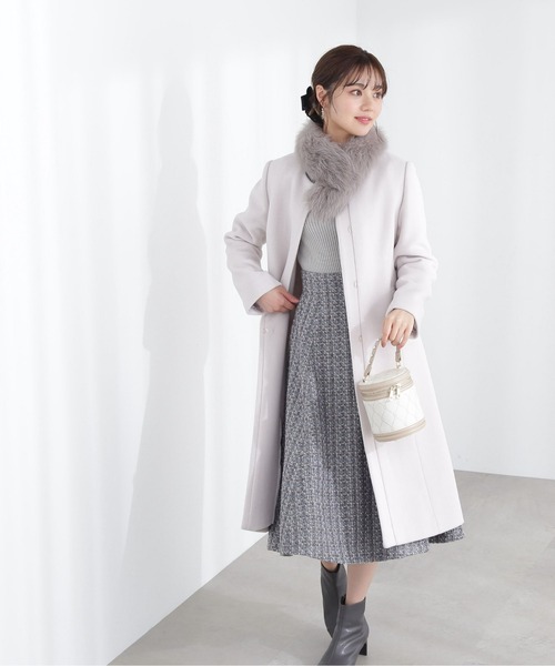 PROPORTION BODY DRESSING（プロポーションボディドレッシング）の「タートルネックボリュームスリーブニット/1213170210（ニット/セーター・レディース・カーキ/パープル/ベージュ・SMALL/MEDIUM）」の9枚目の写真