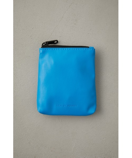 AZUL by moussy（アズールバイマウジー）の「FAUX LEATHER POUCH/フェイクレザーポーチ（ポーチ・レディース・オレンジ/ライトパープル/ブルー/シルバー/ブラック・FREE）」の2枚目の写真