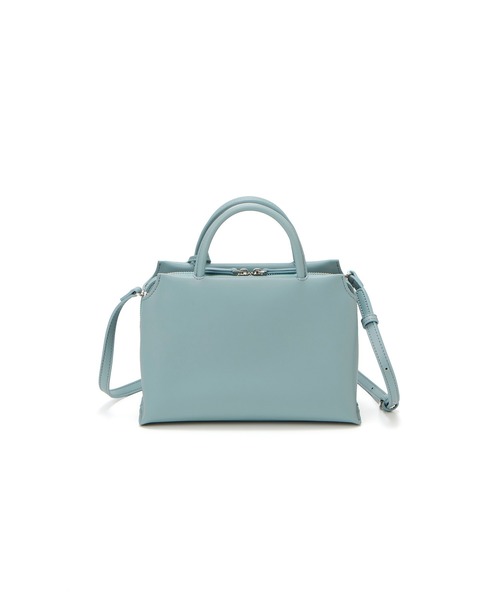 TREASURE TOPKAPI（トレジャートプカピ）の「【TREASURE TOPKAPI/トプカピ トレジャー】 スプリットレザー ファスナーポケット ショルダー付き ハンドバッグ（ハンドバッグ・レディース・グレイッシュベージュ/ブラック/グレイッシュブルー・FREE）」の21枚目の写真