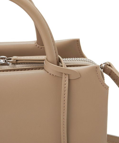 TREASURE TOPKAPI（トレジャートプカピ）の「【TREASURE TOPKAPI/トプカピ トレジャー】 スプリットレザー ファスナーポケット ショルダー付き ハンドバッグ（ハンドバッグ・レディース・グレイッシュベージュ/ブラック/グレイッシュブルー・FREE）」の18枚目の写真