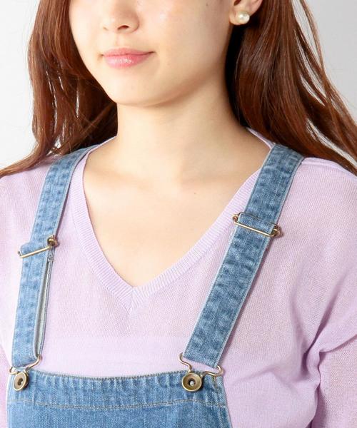 Jewel Changes（ジュエルチェンジズ）の「JCT C/PU デニム サロペット（サロペット/オーバーオール・レディース・ライトブルー/ネイビー・36/34/38）」の15枚目の写真