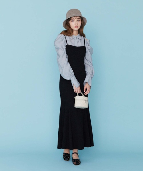 archives(アルシーヴ)の「肩あきドレープ2WAYブラウス(シャツ/ブラウス・レディース・アイボリー/ブラック/ブルー・MEDIUM)」の8枚目の写真