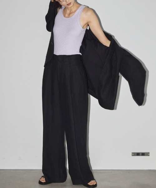 Boyfriend Linen Jacket 38 ブラック TODAYFUL(トゥデイフル) / Life's online store（ライフズ