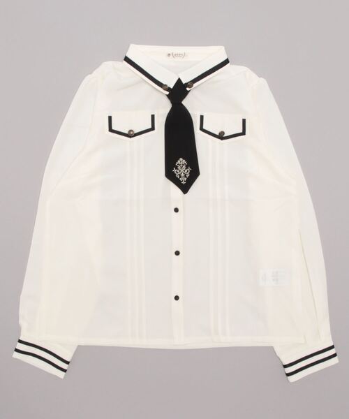 【ネヲン】axes femme ジャケット+ブラウス ストライプシアーブラウス | kawaii | axes femme online shop