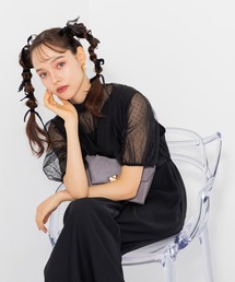 ドットチュール×オールインワン/カシュクールデザイン