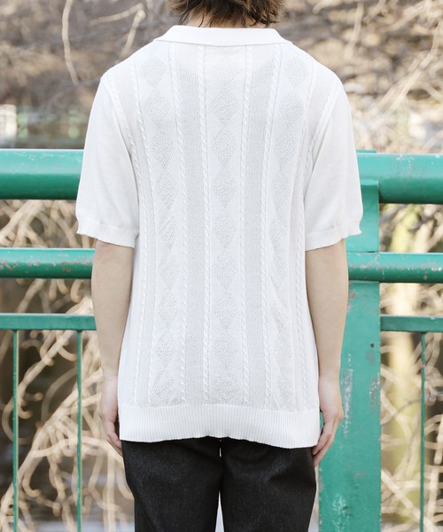 ROOPTOKYO（ループトウキョウ）の「CablePOLO ケーブルポロ ニットポロ