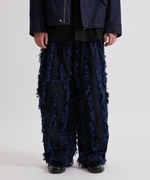 JACQUARD DENIM PANTS