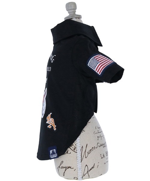 XLARGE(エクストララージ)の「XLARGE/XLレーベルスーベニアワークシャツ(ペットウェア・メンズ・グレー/ブラック・3L/2L/S/M/XS/L)」の5枚目の写真