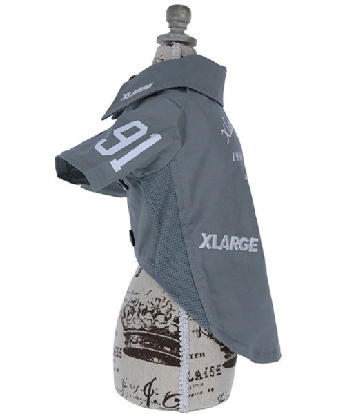 XLARGE(エクストララージ)の「XLARGE/XLレーベルスーベニアワークシャツ(ペットウェア・メンズ・グレー/ブラック・3L/2L/S/M/XS/L)」の12枚目の写真