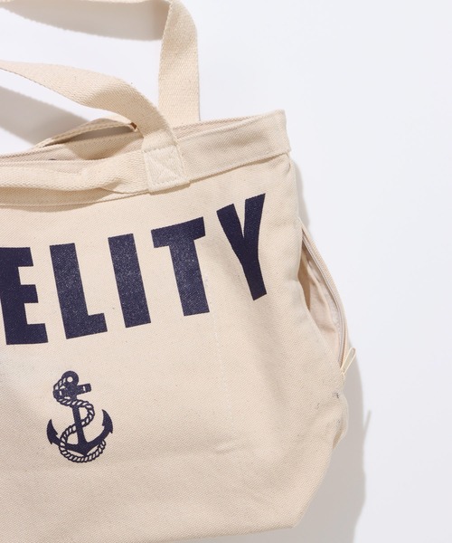 FIDELITY(フィデリティ)の「CANVAS TOTE - MEDIUM / キャンバストートバッグ(トートバッグ・メンズ・キナリ/ブラック・MEDIUM)」の11枚目の写真