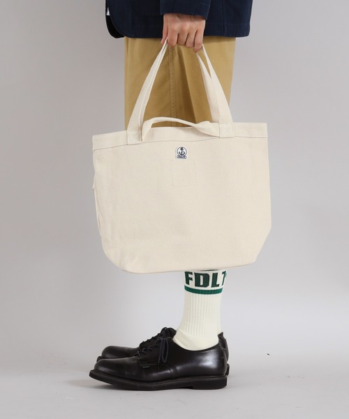 FIDELITY(フィデリティ)の「CANVAS TOTE - MEDIUM / キャンバストートバッグ(トートバッグ・メンズ・キナリ/ブラック・MEDIUM)」の14枚目の写真