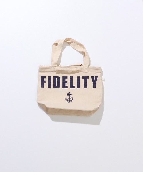 FIDELITY(フィデリティ)の「CANVAS TOTE - MEDIUM / キャンバストートバッグ(トートバッグ・メンズ・キナリ/ブラック・MEDIUM)」の3枚目の写真